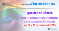 IGUALDAD DE GÉNERO – Cuestionario de Opinión sobre el Desempeño Docente